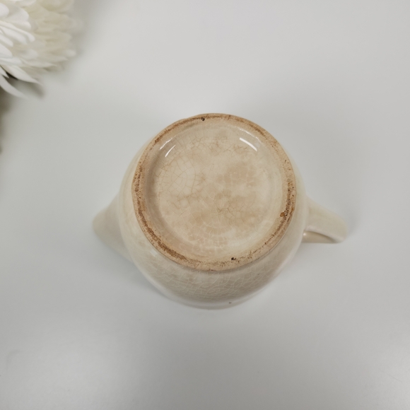 Antique Heavily Stained & Crazed Ironstone Creamer Pitcher- Country Farmhouse - Picture 6 of 9